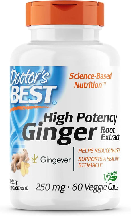 DOCTOR'S BEST - Doctor's Best High Potency Ginger 250Mg. 60 Capsulas - The Red Vitamin MX - Suplementos Alimenticios - {{ shop.shopifyCountryName }}