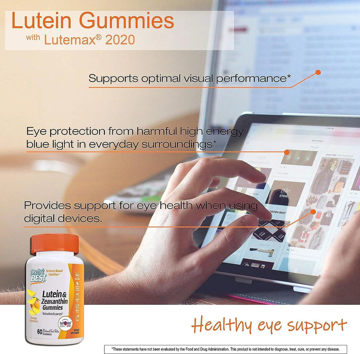 DOCTOR'S BEST - Doctor’s Best Lutein Gummies with Lutemax 60 Gomitas - The Red Vitamin MX - Suplementos Alimenticios - {{ shop.shopifyCountryName }}