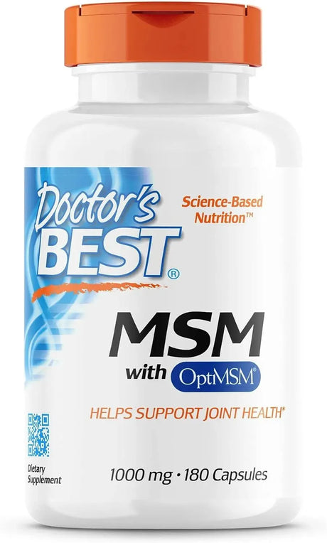 DOCTOR'S BEST - Doctor's Best MSM with OptiMSM 1000Mg. 180 Capsulas - The Red Vitamin MX - Suplementos Alimenticios - {{ shop.shopifyCountryName }}