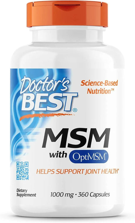 DOCTOR'S BEST - Doctor's Best MSM with OptiMSM 1000Mg. 360 Capsulas - The Red Vitamin MX - Suplementos Alimenticios - {{ shop.shopifyCountryName }}