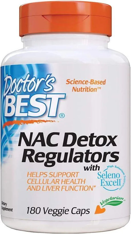 DOCTOR'S BEST - Doctor's Best NAC Detox Regulators 180 Capsulas - The Red Vitamin MX - Suplementos Alimenticios - {{ shop.shopifyCountryName }}