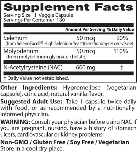 DOCTOR'S BEST - Doctor's Best NAC Detox Regulators 180 Capsulas - The Red Vitamin MX - Suplementos Alimenticios - {{ shop.shopifyCountryName }}