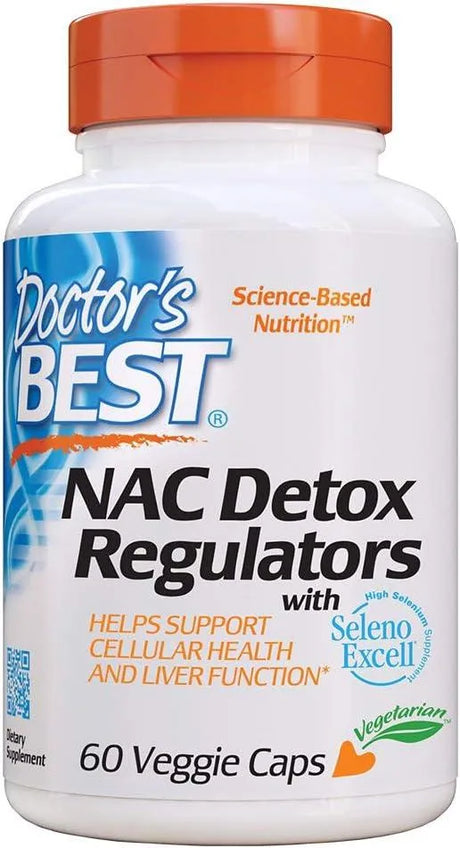 DOCTOR'S BEST - Doctor's Best NAC Detox Regulators 60 Capsulas - The Red Vitamin MX - Suplementos Alimenticios - {{ shop.shopifyCountryName }}