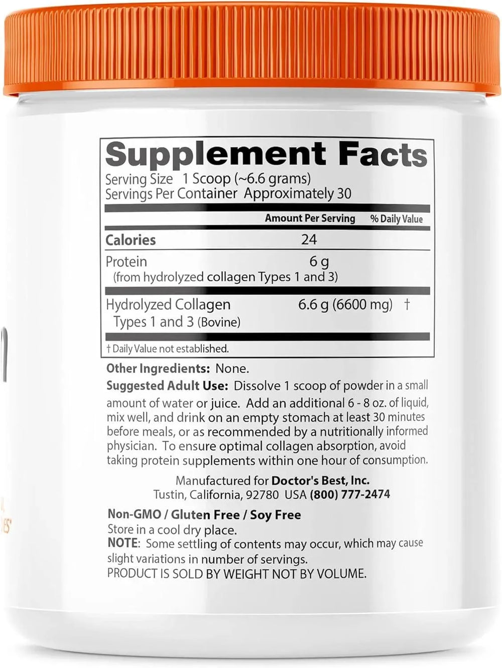 DOCTOR'S BEST - Doctor's Best Pure Collagen Types 1 & 3 200Gr. - The Red Vitamin MX - Suplementos Alimenticios - {{ shop.shopifyCountryName }}