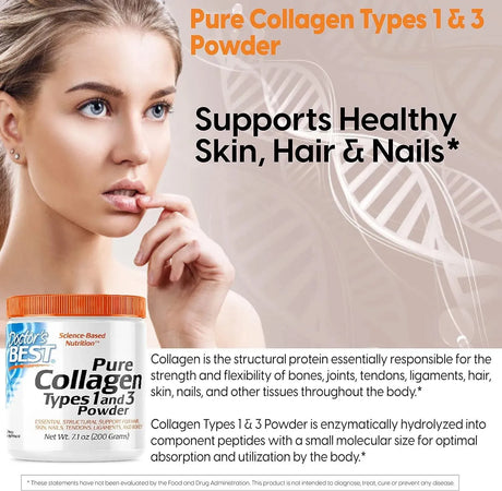 DOCTOR'S BEST - Doctor's Best Pure Collagen Types 1 & 3 200Gr. - The Red Vitamin MX - Suplementos Alimenticios - {{ shop.shopifyCountryName }}