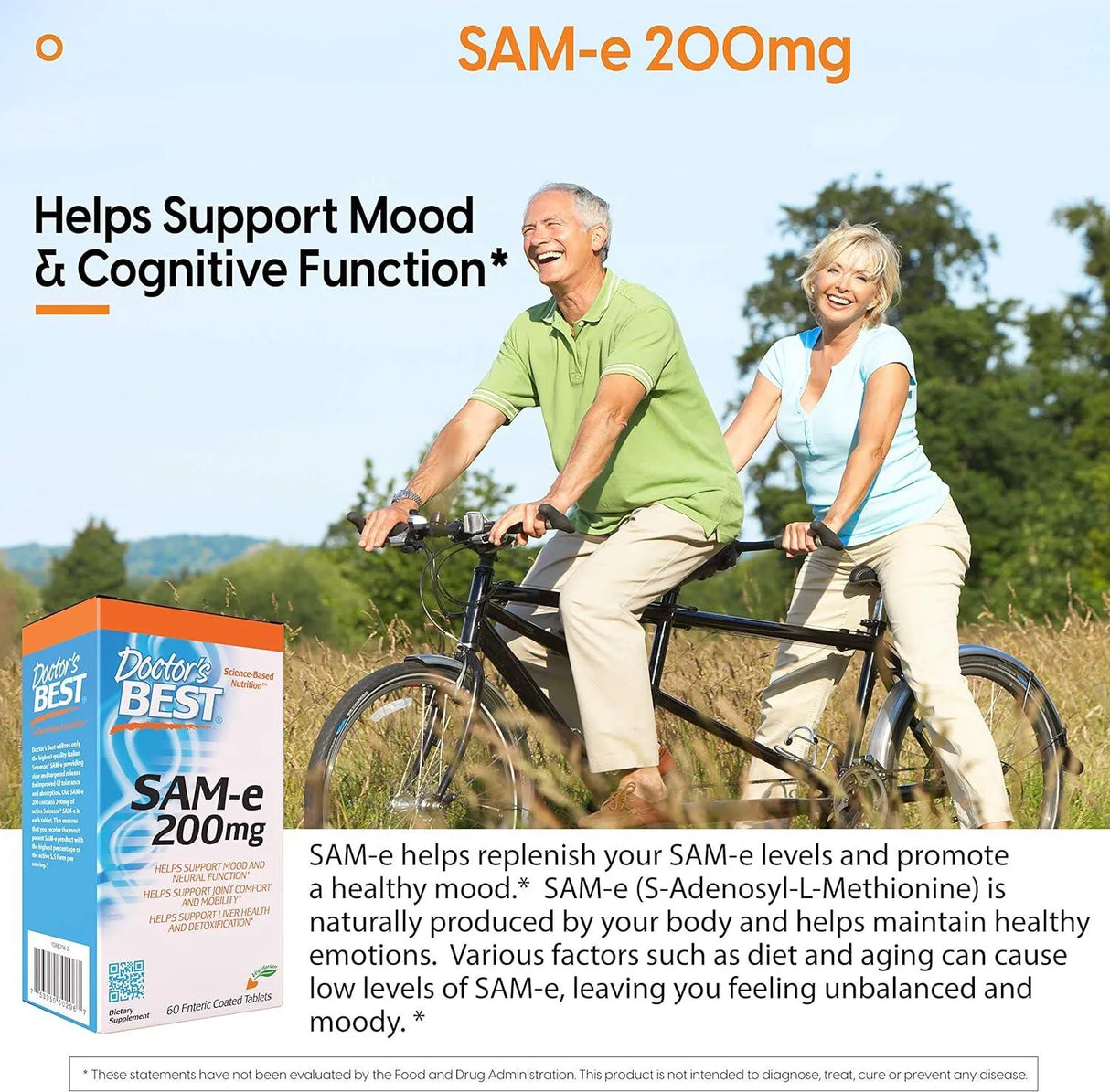 DOCTOR'S BEST - Doctor's Best SAM-e 200Mg. 60 Tabletas - The Red Vitamin MX - Suplementos Alimenticios - {{ shop.shopifyCountryName }}