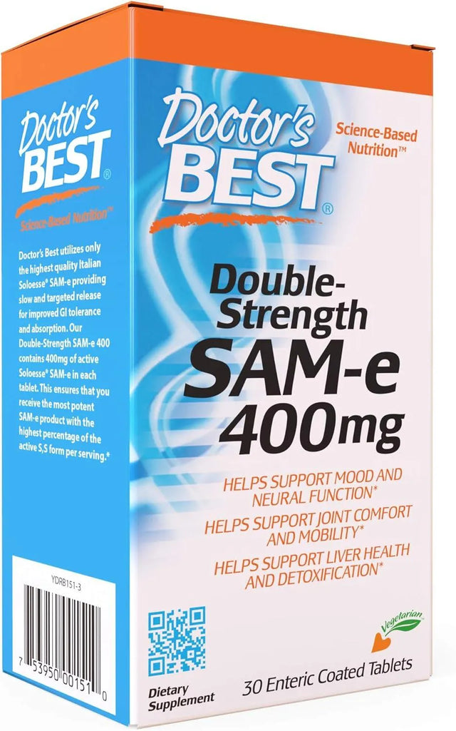 DOCTOR'S BEST - Doctor's Best SAM-e 400Mg. 30 Tabletas - The Red Vitamin MX - Suplementos Alimenticios - {{ shop.shopifyCountryName }}