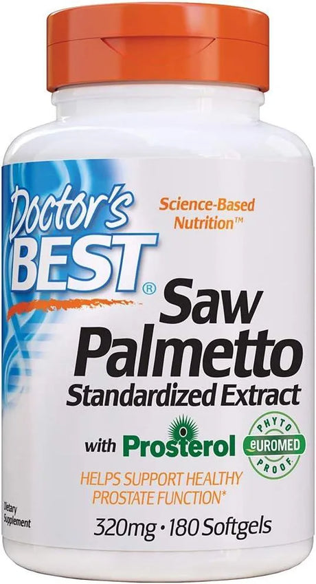 DOCTOR'S BEST - Doctor's Best Saw Palmetto 320Mg. 180 Capsulas Blandas - The Red Vitamin MX - Suplementos Alimenticios - {{ shop.shopifyCountryName }}