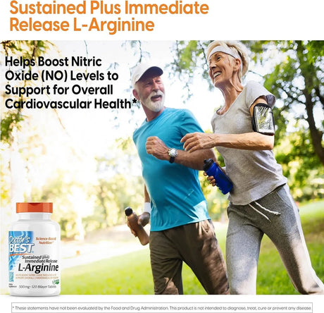 DOCTOR'S BEST - Doctor's Best Sustained Plus Immediate Release L-Arginine 500Mg. 120 Tabletas - The Red Vitamin MX - Suplementos Alimenticios - {{ shop.shopifyCountryName }}
