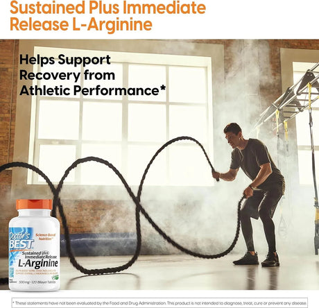 DOCTOR'S BEST - Doctor's Best Sustained Plus Immediate Release L-Arginine 500Mg. 120 Tabletas - The Red Vitamin MX - Suplementos Alimenticios - {{ shop.shopifyCountryName }}