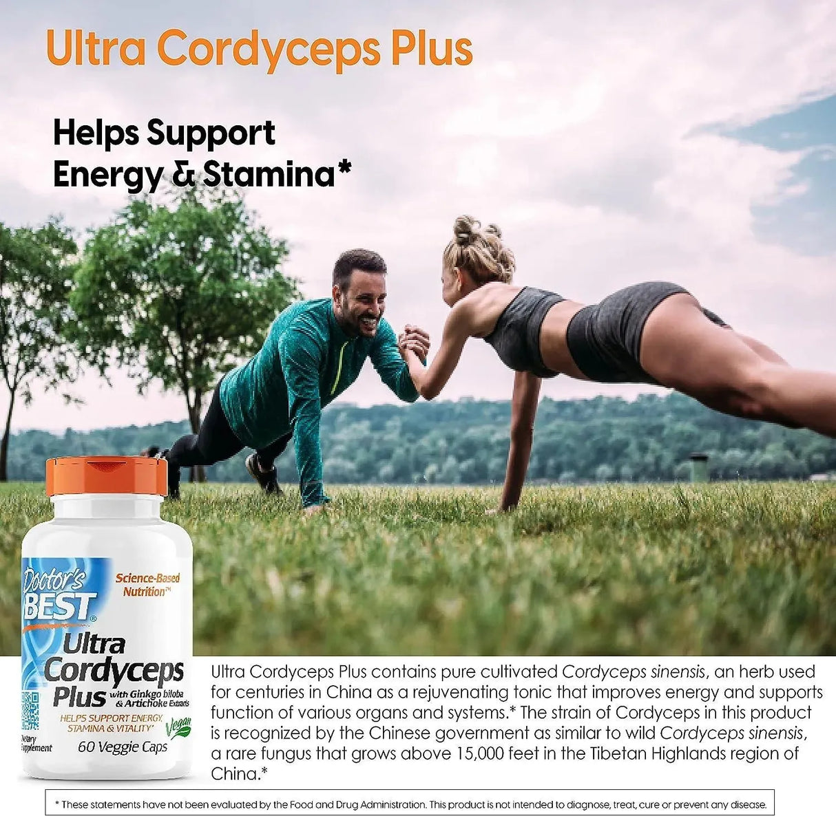 DOCTOR'S BEST - Doctor's Best Ultra Cordyceps Plus 60 Capsulas - The Red Vitamin MX - Suplementos Alimenticios - {{ shop.shopifyCountryName }}
