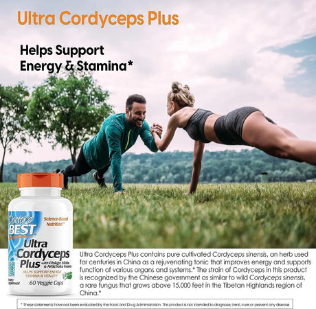DOCTOR'S BEST - Doctor's Best Ultra Cordyceps Plus 60 Capsulas - The Red Vitamin MX - Suplementos Alimenticios - {{ shop.shopifyCountryName }}