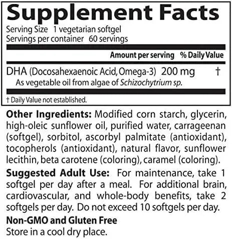 DOCTOR'S BEST - Doctor's Best Vegetarian DHA from Algae 200Mg. 60 Capsulas Blandas - The Red Vitamin MX - Suplementos Alimenticios - {{ shop.shopifyCountryName }}