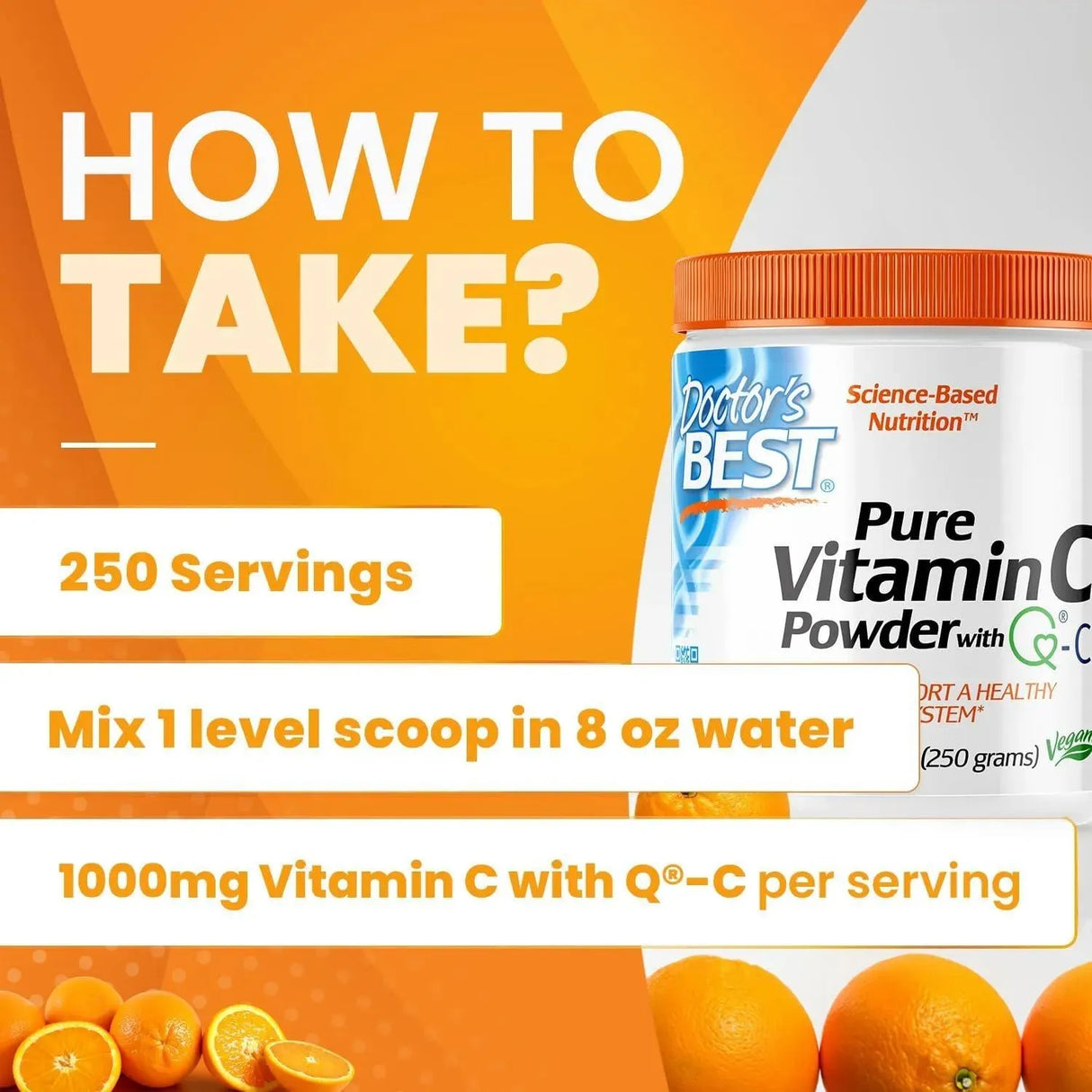 DOCTOR'S BEST - Doctor's Best Vitamin C Powder with Q-C 250Gr. - The Red Vitamin MX - Suplementos Alimenticios - {{ shop.shopifyCountryName }}