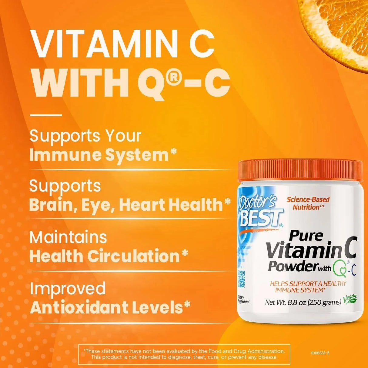 DOCTOR'S BEST - Doctor's Best Vitamin C Powder with Q-C 250Gr. - The Red Vitamin MX - Suplementos Alimenticios - {{ shop.shopifyCountryName }}