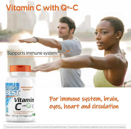 DOCTOR'S BEST - Doctor's Best Vitamin C with Q-C 500Mg. 120 Capsulas Blandas - The Red Vitamin MX - Suplementos Alimenticios - {{ shop.shopifyCountryName }}