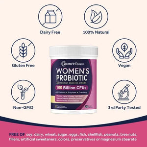 DOCTOR´S RECIPES - Doctor's Recipes Probiotics for Women 100 Billion CFU 30 Capsulas - The Red Vitamin MX - Suplementos Alimenticios - {{ shop.shopifyCountryName }}