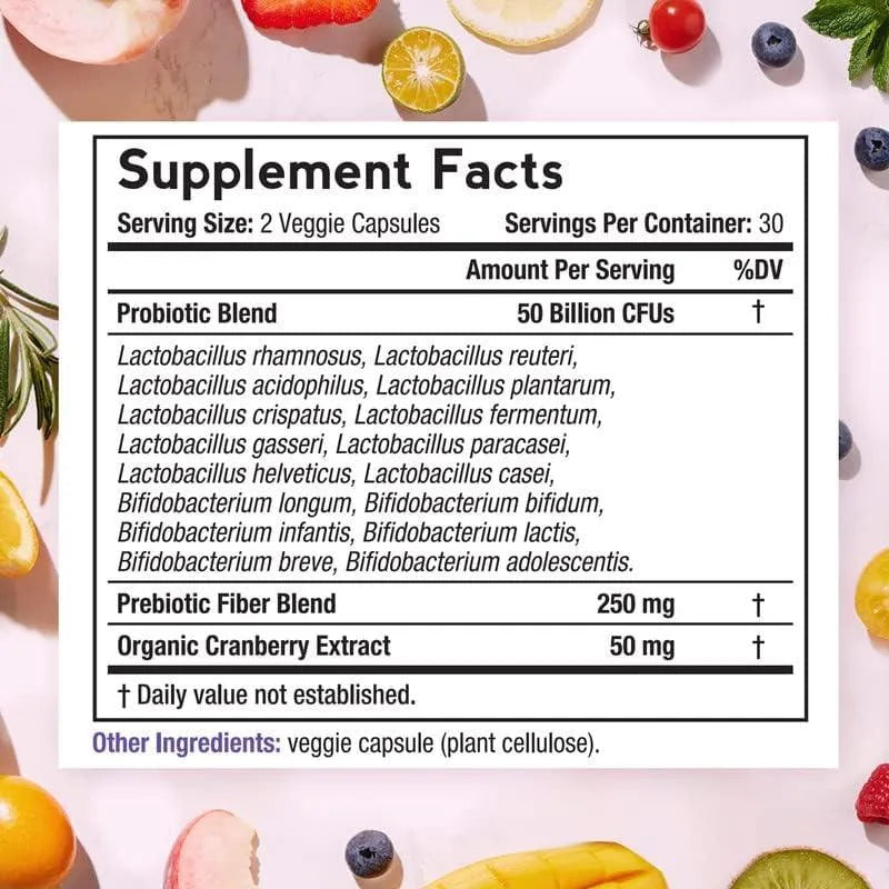 DOCTOR´S RECIPES - Doctor's Recipes Women’s Probiotic 50 Billion CFU 60 Capsulas - The Red Vitamin MX - Suplementos Alimenticios - {{ shop.shopifyCountryName }}