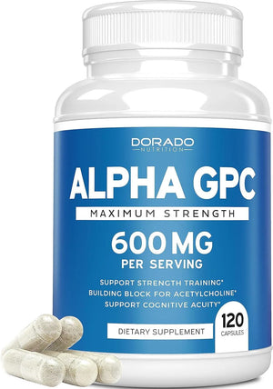 DORADO NUTRITION - Dorado Nutrition Alpha GPC 600Mg. 120 Capsulas - The Red Vitamin MX - Suplementos Alimenticios - {{ shop.shopifyCountryName }}