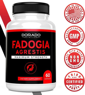 DORADO NUTRITION - Dorado Nutrition Fadogia Agrestis 1000Mg. Ultra Concentrated 60 Capsulas - The Red Vitamin MX - Suplementos Alimenticios - {{ shop.shopifyCountryName }}