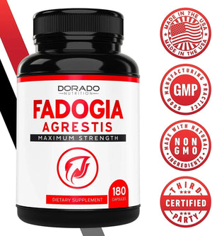 DORADO NUTRITION - Dorado Nutrition Fadogia Agrestis 600Mg. Maximum Strength 180 Capsulas - The Red Vitamin MX - Suplementos Alimenticios - {{ shop.shopifyCountryName }}