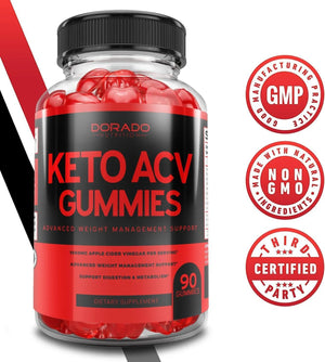 DORADO NUTRITION - Dorado Nutrition Keto Apple Cider Vinegar Gummies 90 Gomitas - The Red Vitamin MX - Suplementos Alimenticios - {{ shop.shopifyCountryName }}