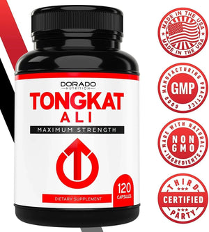 DORADO NUTRITION - Dorado Nutrition Tongkat Ali Maximum Strength 120 Capsulas - The Red Vitamin MX - Suplementos Alimenticios - {{ shop.shopifyCountryName }}