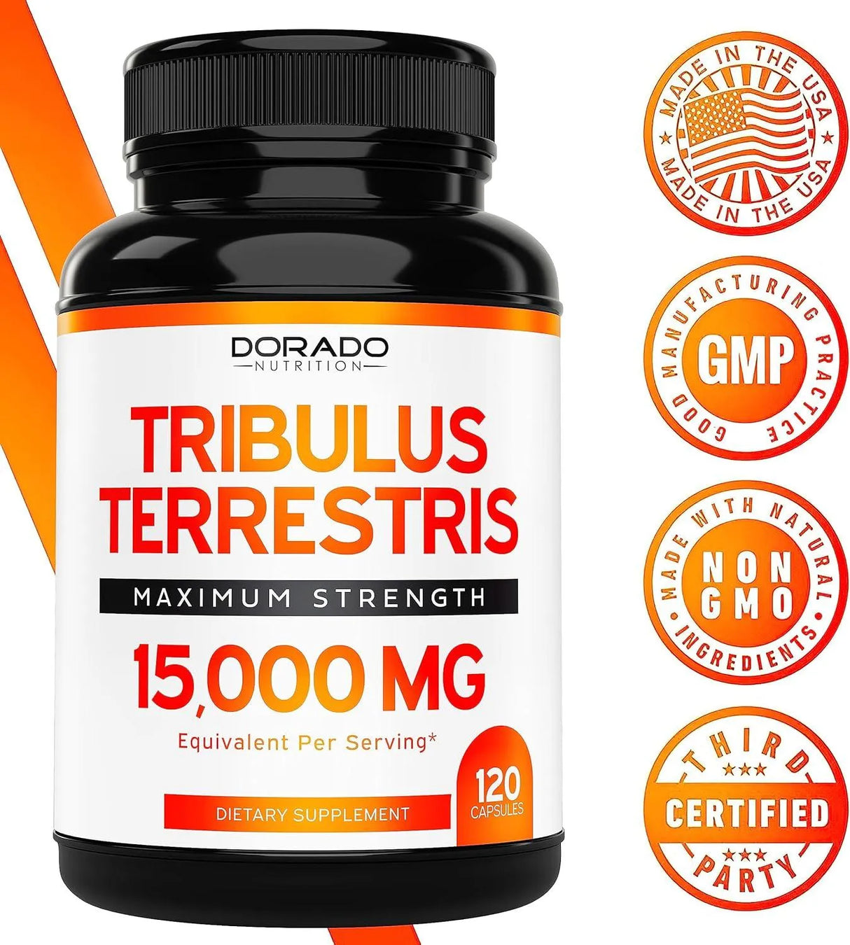 DORADO NUTRITION - Dorado Nutrition Tribulus Terrestris 1500Mg. 120 Capsulas - The Red Vitamin MX - Suplementos Alimenticios - {{ shop.shopifyCountryName }}