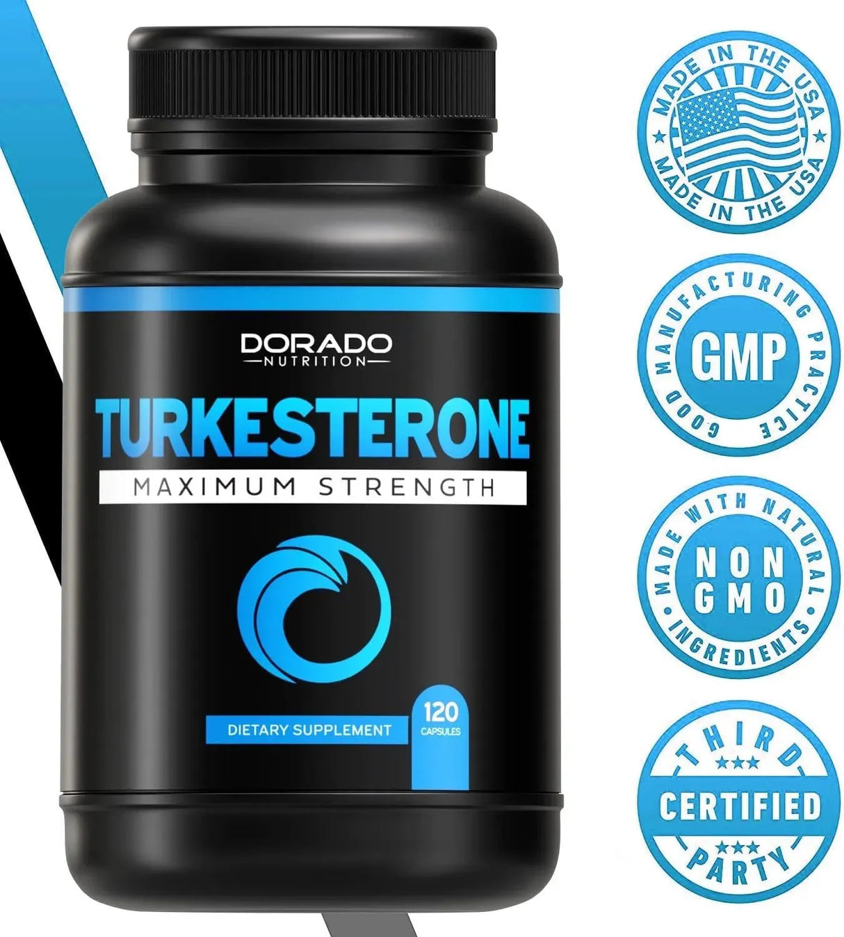 DORADO NUTRITION - Dorado Nutrition Turkesterone Supplement 500Mg. 120 Capsulas - The Red Vitamin MX - Suplementos Alimenticios - {{ shop.shopifyCountryName }}