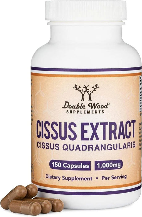 DOUBLE WOOD SUPPLEMENTS - Cissus Quadrangularis Super Extract 1000Mg. 150 Capsulas - The Red Vitamin MX - Suplementos Alimenticios - {{ shop.shopifyCountryName }}