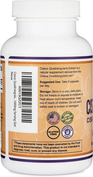 DOUBLE WOOD SUPPLEMENTS - Cissus Quadrangularis Super Extract 1000Mg. 150 Capsulas - The Red Vitamin MX - Suplementos Alimenticios - {{ shop.shopifyCountryName }}