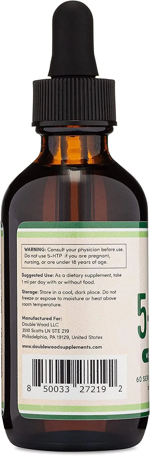 DOUBLE WOOD SUPPLEMENTS - Double Wood Supplements 5HTP Liquid Drops 50Mg. 2 Fl. Oz. - The Red Vitamin MX - Suplementos Alimenticios - {{ shop.shopifyCountryName }}