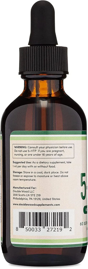 DOUBLE WOOD SUPPLEMENTS - Double Wood Supplements 5HTP Liquid Drops 50Mg. 2 Fl. Oz. - The Red Vitamin MX - Suplementos Alimenticios - {{ shop.shopifyCountryName }}