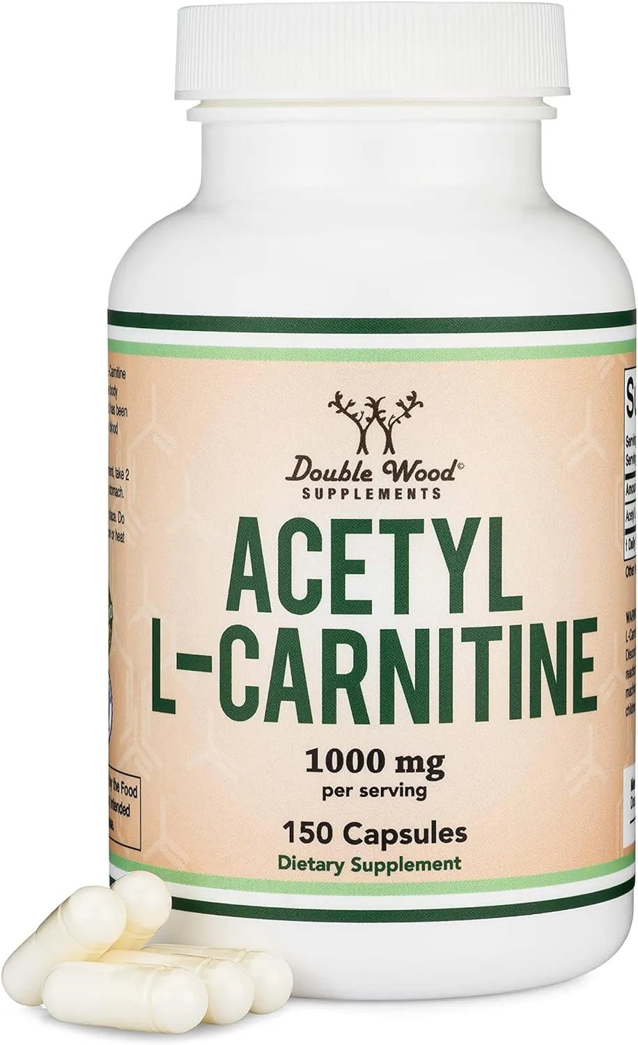 DOUBLE WOOD SUPPLEMENTS - Double Wood Supplements Acetyl L-Carnitine 1,000Mg. 150 Capsulas - The Red Vitamin MX - Suplementos Alimenticios - {{ shop.shopifyCountryName }}