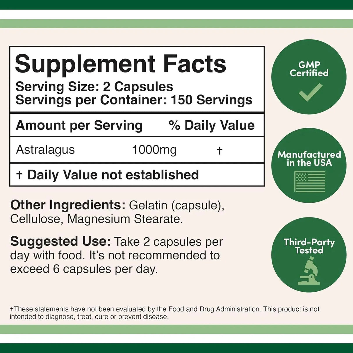 DOUBLE WOOD SUPPLEMENTS - Double Wood Supplements Astragalus 1000Mg. 300 Capsulas - The Red Vitamin MX - Suplementos Alimenticios - {{ shop.shopifyCountryName }}