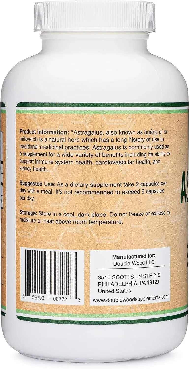 DOUBLE WOOD SUPPLEMENTS - Double Wood Supplements Astragalus 1000Mg. 300 Capsulas - The Red Vitamin MX - Suplementos Alimenticios - {{ shop.shopifyCountryName }}