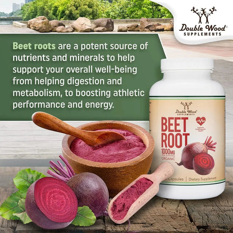 DOUBLE WOOD SUPPLEMENTS - Double Wood Supplements Beet Root Powder Capsules 210 Capsulas - The Red Vitamin MX - Suplementos Alimenticios - {{ shop.shopifyCountryName }}