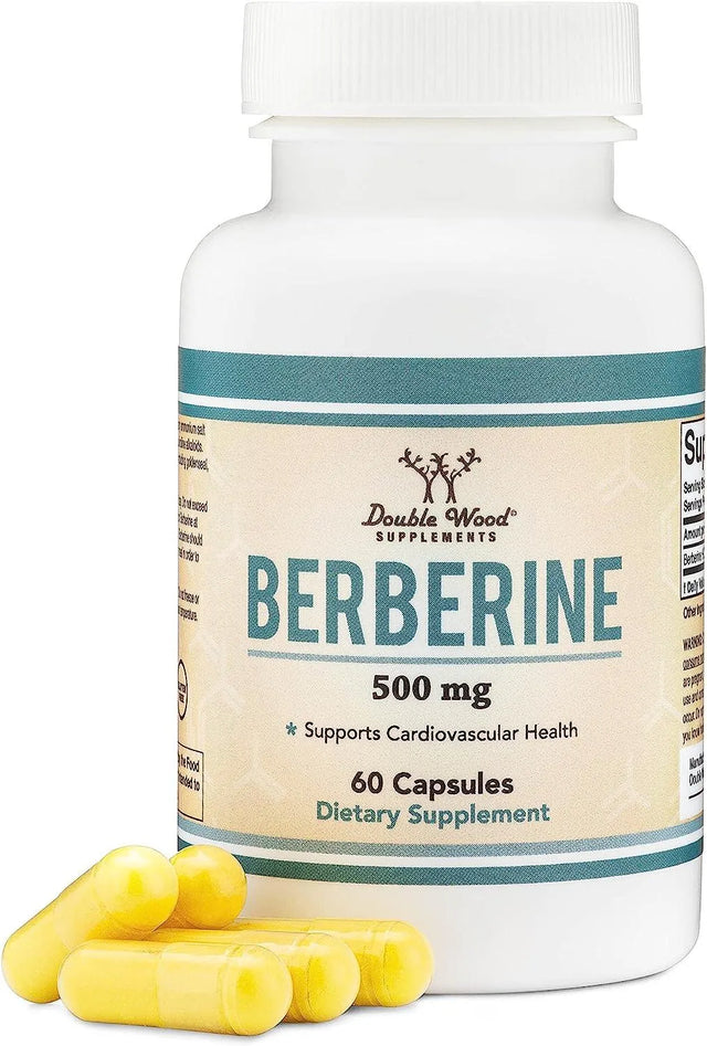 DOUBLE WOOD SUPPLEMENTS - Double Wood Supplements Berberine Supplement 500Mg. 60 Capsulas - The Red Vitamin MX - Suplementos Alimenticios - {{ shop.shopifyCountryName }}