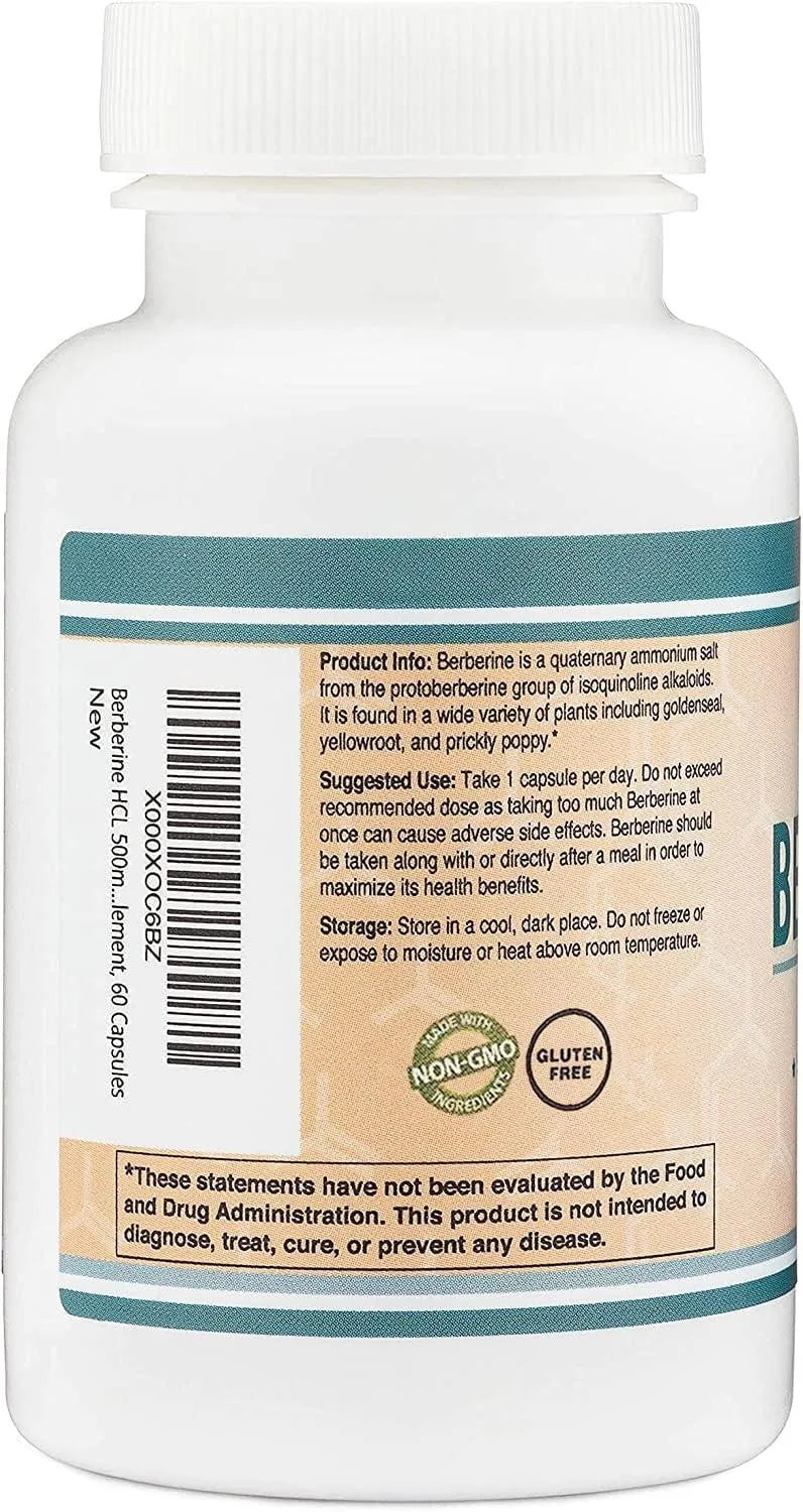 DOUBLE WOOD SUPPLEMENTS - Double Wood Supplements Berberine Supplement 500Mg. 60 Capsulas - The Red Vitamin MX - Suplementos Alimenticios - {{ shop.shopifyCountryName }}