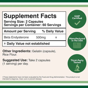 DOUBLE WOOD SUPPLEMENTS - Double Wood Supplements Beta Ecdysterone 500Mg. 120 Capsulas - The Red Vitamin MX - Suplementos Alimenticios - {{ shop.shopifyCountryName }}