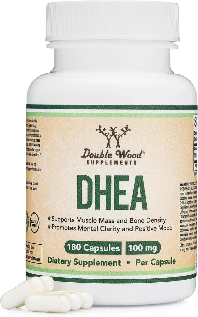 DOUBLE WOOD SUPPLEMENTS - Double Wood Supplements DHEA 100Mg. 180 Capsulas - The Red Vitamin MX - Suplementos Alimenticios - {{ shop.shopifyCountryName }}