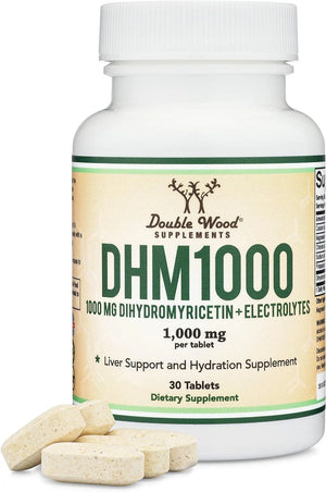 DOUBLE WOOD SUPPLEMENTS - Double Wood Supplements DHM1000 Dihydromyricetin (DHM) 30 Tabletas - The Red Vitamin MX - Suplementos Alimenticios - {{ shop.shopifyCountryName }}