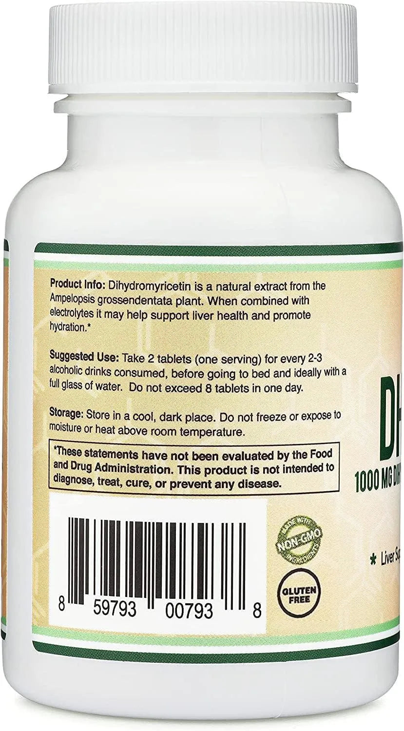 DOUBLE WOOD SUPPLEMENTS - Double Wood Supplements DHM1000 Dihydromyricetin (DHM) 30 Tabletas - The Red Vitamin MX - Suplementos Alimenticios - {{ shop.shopifyCountryName }}