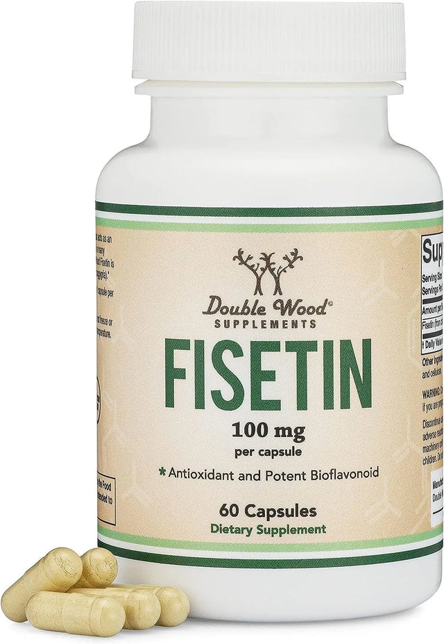 DOUBLE WOOD SUPPLEMENTS - Double Wood Supplements Fisetin 100Mg. 60 Capsulas - The Red Vitamin MX - Suplementos Alimenticios - {{ shop.shopifyCountryName }}