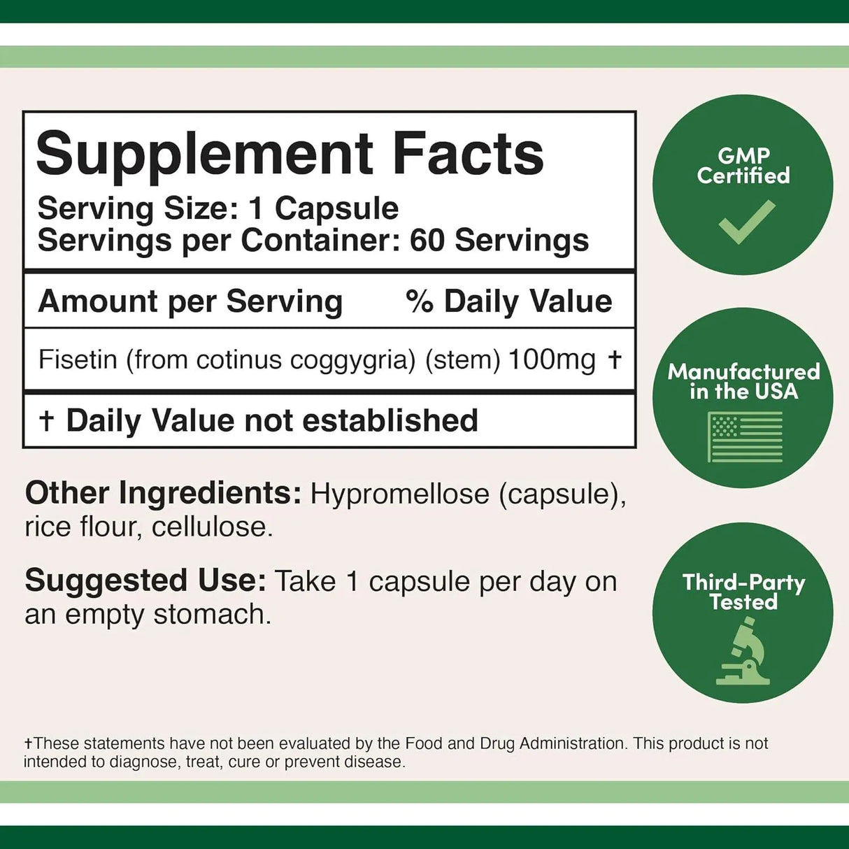 DOUBLE WOOD SUPPLEMENTS - Double Wood Supplements Fisetin 100Mg. 60 Capsulas - The Red Vitamin MX - Suplementos Alimenticios - {{ shop.shopifyCountryName }}