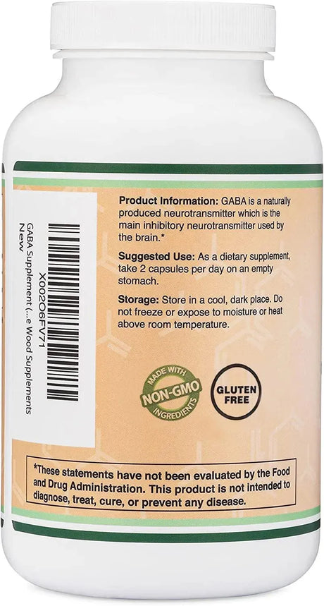 DOUBLE WOOD SUPPLEMENTS - Double Wood Supplements GABA 1000Mg. 300 Capsulas - The Red Vitamin MX - Suplementos Alimenticios - {{ shop.shopifyCountryName }}