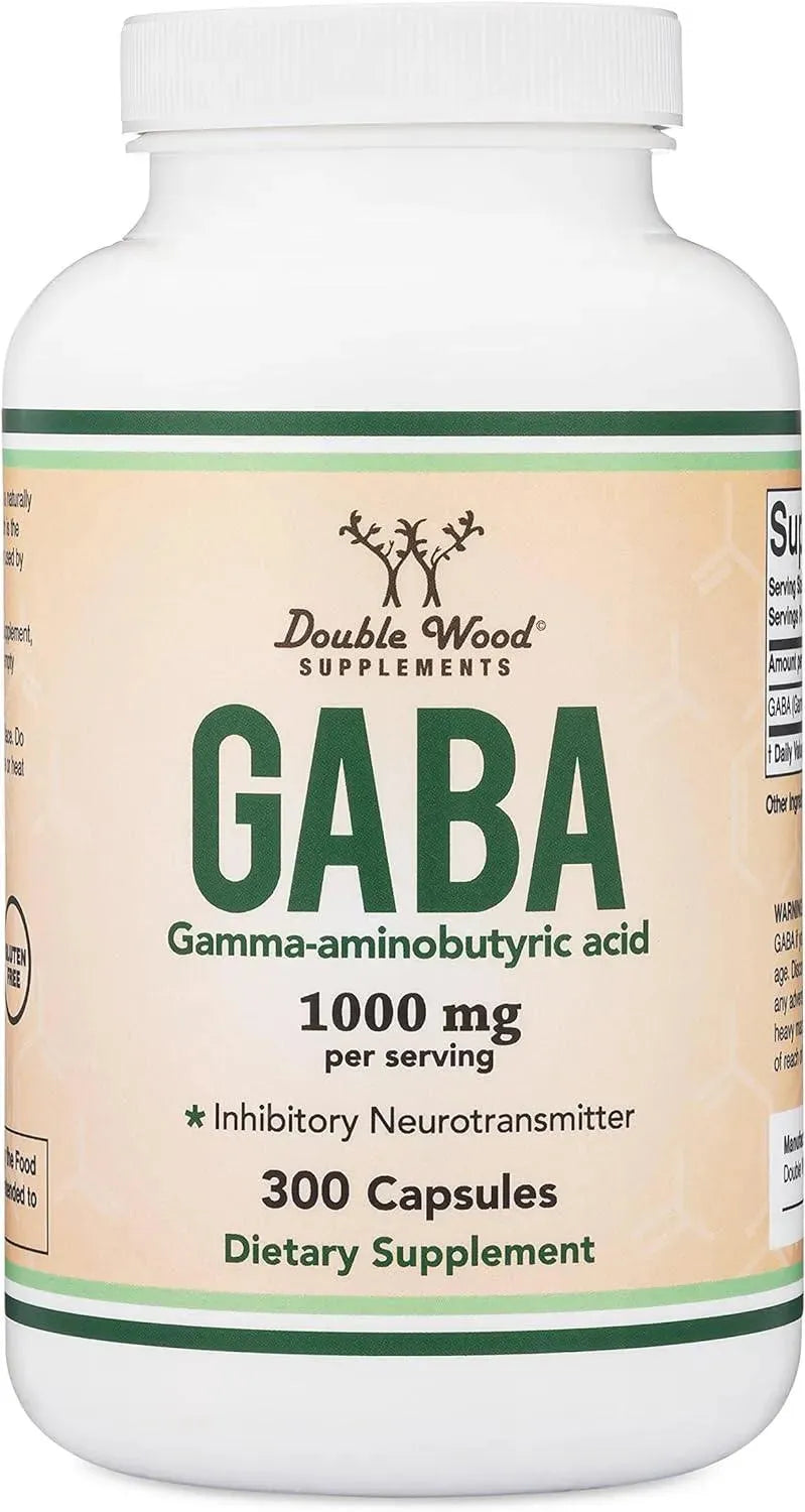 DOUBLE WOOD SUPPLEMENTS - Double Wood Supplements GABA 1000Mg. 300 Capsulas - The Red Vitamin MX - Suplementos Alimenticios - {{ shop.shopifyCountryName }}