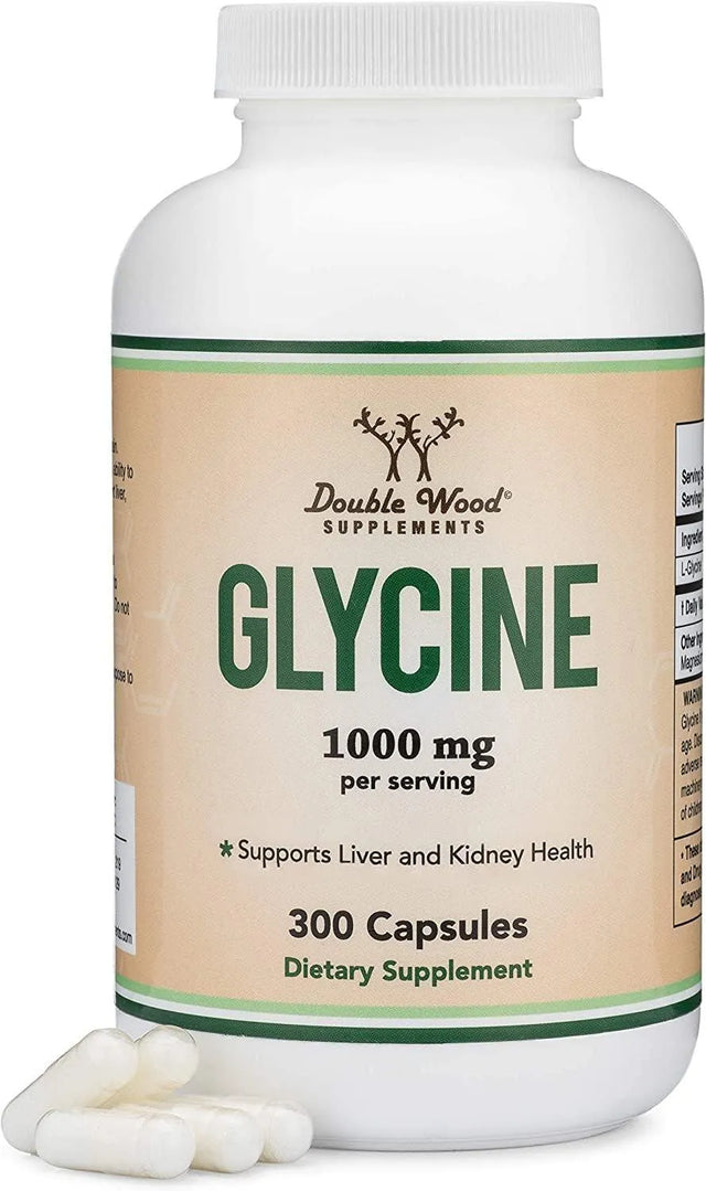 DOUBLE WOOD SUPPLEMENTS - Double Wood Supplements Glycine 1000Mg. 300 Capsulas - The Red Vitamin MX - Suplementos Alimenticios - {{ shop.shopifyCountryName }}