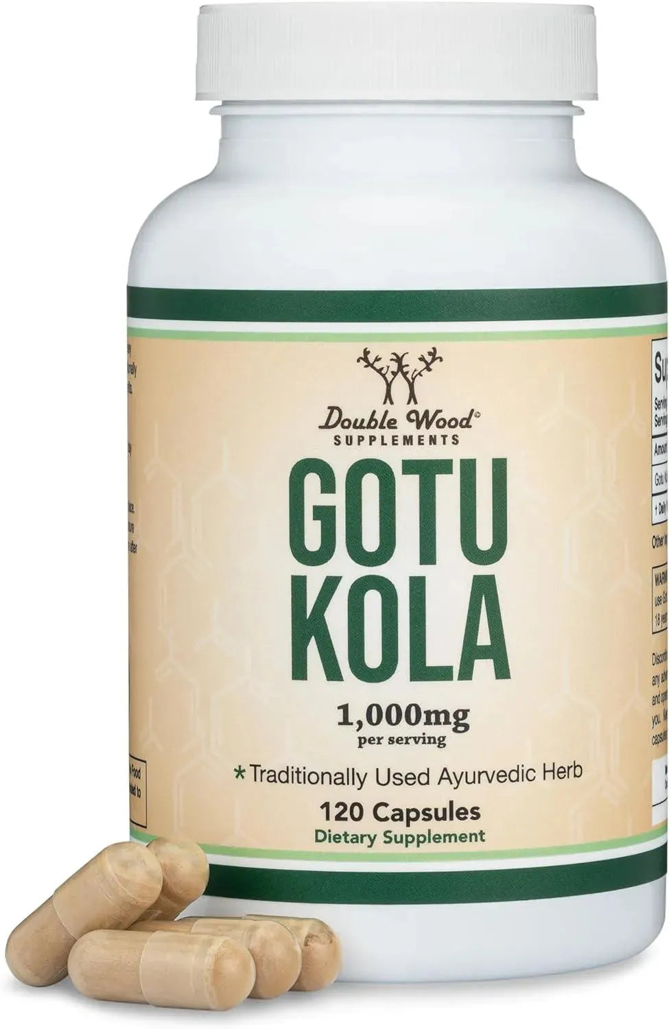 DOUBLE WOOD SUPPLEMENTS - Double Wood Supplements Gotu Kola 1000Mg. 120 Capsulas - The Red Vitamin MX - Suplementos Alimenticios - {{ shop.shopifyCountryName }}