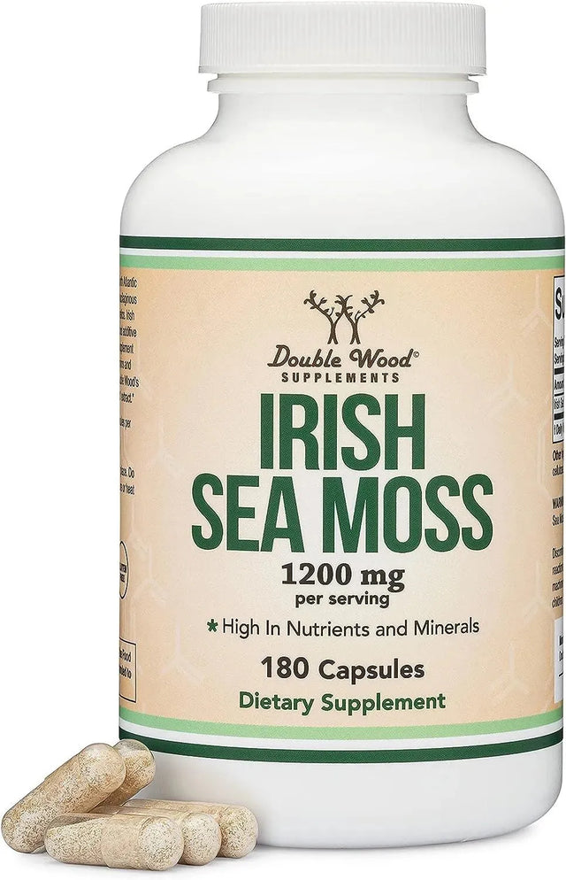 DOUBLE WOOD SUPPLEMENTS - Double Wood Supplements Irish Sea Moss 1200Mg. 180 Capsulas - The Red Vitamin MX - Suplementos Alimenticios - {{ shop.shopifyCountryName }}